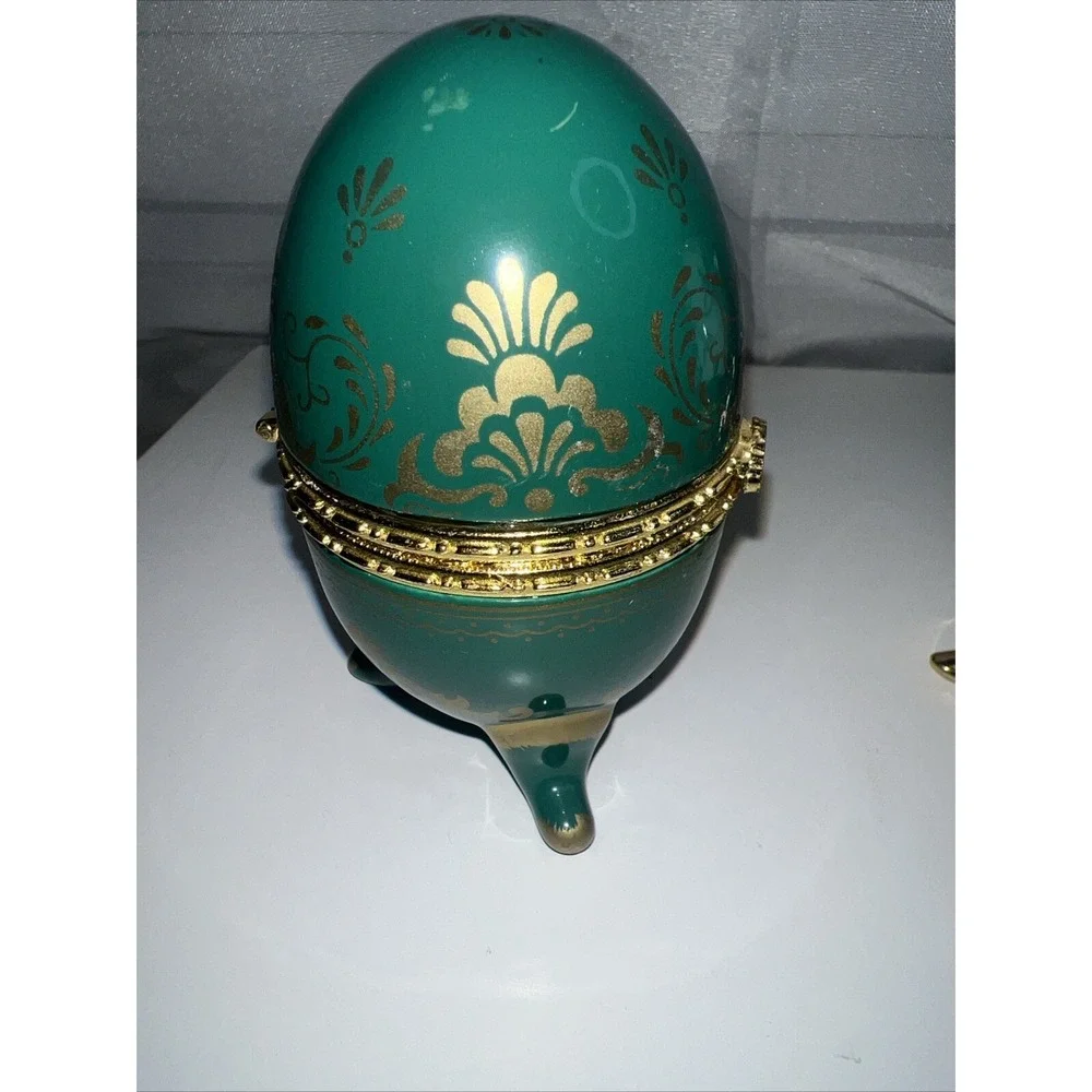 Trinket Boxes-EGG CHINA TRINKET BOXES-SET OF 2